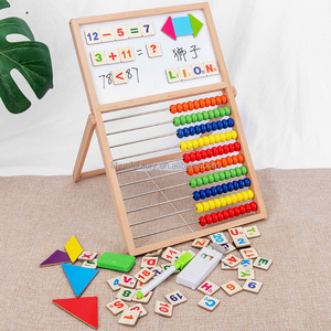 Marco de computación de madera Ábaco cuenta niños educación cálculo matemáticas juguete aprendizaje juguetes de madera para niños - Product Image 3