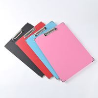 Porte-documents de mode en plastique avec planche d'écriture et presse-papiers pour étudiant, personnalisable