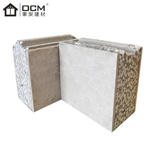 <span class=keywords><strong>Panel</strong></span> de sándwich de tablero de cemento de fibra de partículas EPS gris ligero para arquitectura urbana para techo de pared Exterior cámara fría espuma de PU - Product Image 2