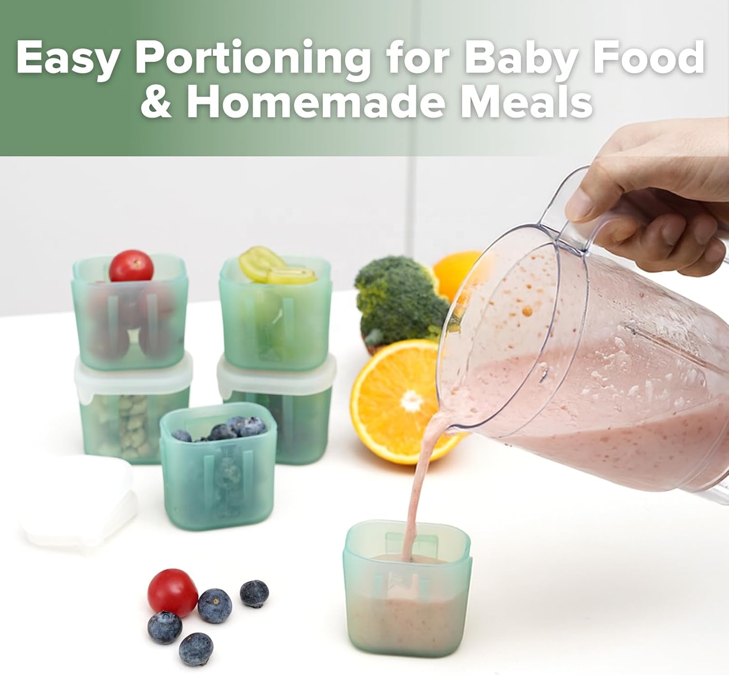 New 2026 Custom Meal Prep Silicone Jars With Lid, Custom Silicone Food Containers with Airtight Lids