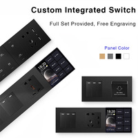 Interruptor de Panel Táctil Inteligente Zigbee Wi-Fi 10A, Impermeable IP66, Control Dual por Aplicación/Voz, Temporizador, Escenas Programables, Hogar Inteligente
