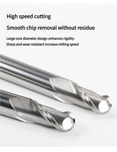 Procesamiento <span class=keywords><strong>de</strong></span> aluminio sin recubrimiento proporciona varios <span class=keywords><strong>tipos</strong></span> <span class=keywords><strong>de</strong></span> 3-6mm 3 <span class=keywords><strong>flautas</strong></span> Fresas <span class=keywords><strong>de</strong></span> fondo plano ODM/OEM - Product Image 5