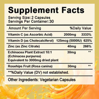 OEM Gélules à la vitamine C personnalisables Hot Factory Direct Complément alimentaire pour adultes Pas pour les nouveau-nés ou les femmes enceintes