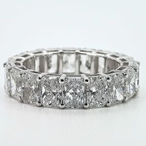 Eternity-Band Ehering 1 Karat VVS IGI-Zertifikat D <span class=keywords><strong>E</strong></span> Farbe Verlobungsring Damen Synthetischer Diamant Goldring - Product Image 4