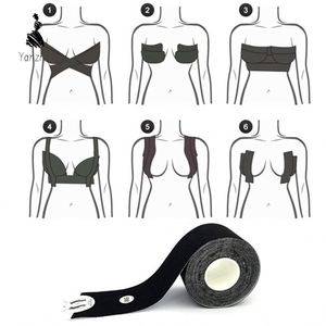 Soutien-gorge adhésif invisible sans bretelles YZ 2026 Cache-mamelon Push-up en silicone avec couvre-tétons - Product Image 1