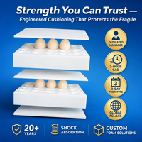 Emballage de protection antichoc en mousse EPE écologique de forme spéciale personnalisée pour le positionnement et la protection des marchandises fragiles, résistant à l'humidité