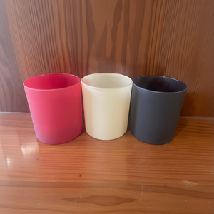 Christmas <b>Pillar</b> <b>Scented</b> Handmade Glass <b>Candle</b> Jar by Taj International - Product Image 1