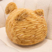 Vente en gros de peluche chat tigré sans visage animal en peluche décoration de canapé maison poupée chat tigré en peluche