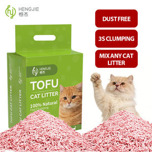 Arena para Gatos Aglomerante de Tofu Biodegradable, Libre de Polvo, con la Mejor Sensación al Pie, Venta al por Mayor de Hengjie Supplier - Product Image 3