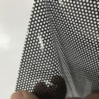 Adesivo de malha preta dupla, adesivo de visão única para tela de janela, filme transparente de janela, vinil com impressão eco solvente
