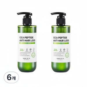 แชมพู Mi Cica Peptide ป้องกันผมร่วง สูตรบำรุงหนังศีรษะ 285 มล. แพ็ค 6 ขวด แบบน้ำ ลดราคา - Product Image 1