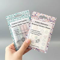 Sacs à fermeture éclair personnalisés, petits, holographiques, refermables, avec fenêtre transparente d'un côté, en plastique, pour bijoux