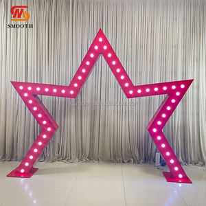 SMOOTH Customized Wedding Events Decoration RGB <b>Lighted</b> LED Marquee <b>Star</b> Arch - Product Image 3