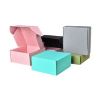 Boîte postale en carton ondulé mat imprimé couleur logo personnalisé boîte d'expédition boîte-cadeau vente en gros