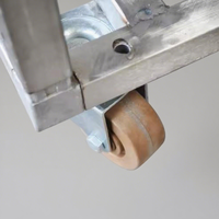 Grand chariot commercial de four rotatoire d'air chaud-système de support de cuisson/refroidissement d'acier inoxydable de mesure lourde