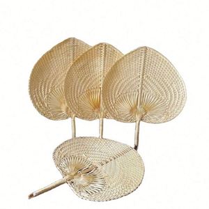 Abanico de Bambú en Forma de Corazón para Decoración del Hogar, Abanico de Mano de Bambú para el Verano - Product Image 2