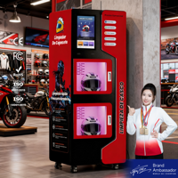 Machine de nettoyage de baskets de casque de moto auto-vendu désinfection UVC SDK gestion basée sur le cloud jeton de code QR pour le shopping
