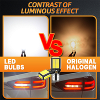 Ampoule LED de voiture T15 W16W 4014 54SMD Canbus sans erreur DC12-24V, feux de recul, feux de stationnement, feux de signalisation, super lumineux
