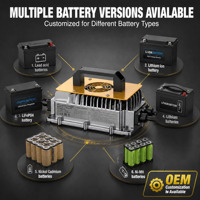 Chargeur de batterie au lithium IP65 72V spécialisé 87.6V 24S Lifepo4 pour moto électrique et tricycle électrique