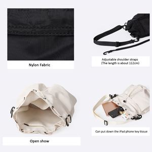 Nylon Fabric Hand Bag Drawstring Design Tote Bag Female Large Capacity Detachable Diagonal Korean Nylon Crossbody Shoulder Bag - Product Image 6