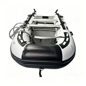 Bote Inflable <span class=keywords><strong>de</strong></span> 3.8m <span class=keywords><strong>para</strong></span> 6 Personas con Plataforma <span class=keywords><strong>de</strong></span> Aluminio en Venta, Rescate Reachsea OEM ODM Color Blanco y Negro - Product Image 3