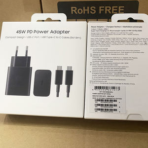 Cargador EU US UK 45W 4510 Gan Cargador con C a C Cable T4510 TA845 USB C Adaptador de corriente para Samsung Galaxy S24ultra S23 S22 - Product Image 1