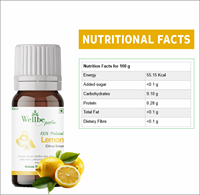 Gouttes d'extrait de citron |   Citrus Limon |   Vitamine C pour stimuler l'immunité et la détoxification |   Produits alimentaires santé de qualité supérieure, sauvages |   Flacons compte-gouttes de 10 ml |