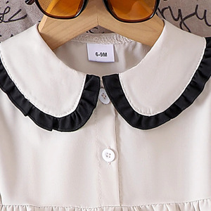 2025 verano niños usan sin mangas solapa camisa de un solo pecho pantalones de pierna <span class=keywords><strong>ancha</strong></span> <span class=keywords><strong>ropa</strong></span> de dos piezas para niños para niñas - Product Image 4