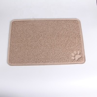 Tapis et sous-plats en PVC confortables pour gamelles d'animaux, motif chat de dessin animé, anti-éclaboussures, faciles à nettoyer et pratiques à utiliser