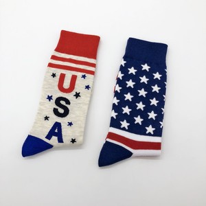 Chaussettes en coton personnalisées pour femmes avec motif d'étoile et drapeau des élections américaines pour le sport pour cadeau promotionnel. - Product Image 5
