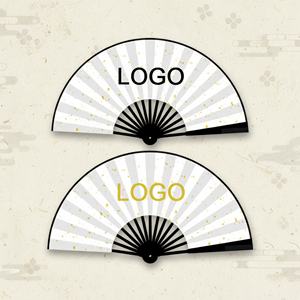 Nuevo Abanico Plegable Personalizado al por Mayor, Abanico de Mano de Madera de Diseño para Recuerdo de Fiesta - Product Image 1