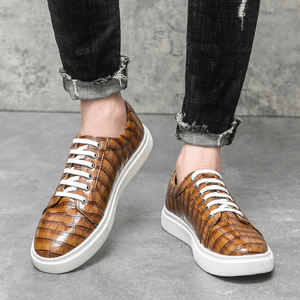 Chaussures décontractées pour hommes, design classique, chaussures habillées pour hommes, lacets, bout rond, chaussures habillées de haute qualité, durables, Oxford pour hommes - Product Image 4