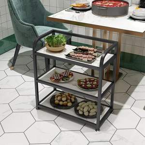 Étagère alimentaire en fer multi-niveaux pour restaurant de fondue, restauration commerciale, en acier au carbone, design Mesa - Product Image 1