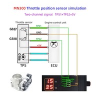 Update MN300 Auto Sensor Simulator Mechanical Tester 12V OLIVER Fit Car Rail Oxygen Oil Pressure Flow Signal Generator Black 1W