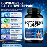 Complément de soutien pour le nerf sciatique en capsules, 60 unités, confort quotidien, mobilité, santé des nerfs, vente en gros, OEM, marque privée