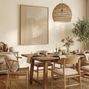 Peinture beige texturée 3D, œuvre d'art peinte à la main, design commercial, décoration intérieure pour maison, hôtel, projet commercial - Product Image 4