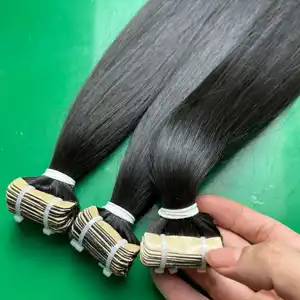 Klebeband in Haar verlängerung nahtlose natürliche gerade rohe unverarbeitete Länge 12 Zoll Cloudy Hair Collection Lieferant