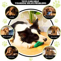 Jouet pour chien en caoutchouc en forme de maïs, à mâcher, pour nettoyer les dents et faire des sons