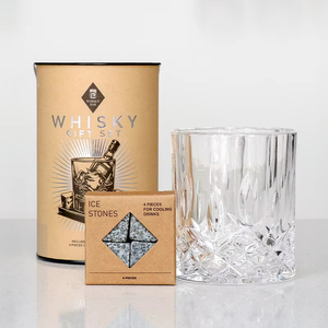 BespritGift Granite Chilling Rocks Whisky Stone & Glass Kit Promocional Creative Bar Accesorios <span class=keywords><strong>Regalos</strong></span> Sets Ideas <span class=keywords><strong>para</strong></span> hombres y papá - Product Image 1