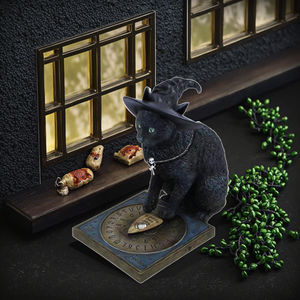 Vente chaude chat noir résine <span class=keywords><strong>Statue</strong></span> rétro horreur <span class=keywords><strong>jardin</strong></span> décoration pour extérieur Halloween sorcellerie nain artisanat pour <span class=keywords><strong>Amazon</strong></span> Prime - Product Image 2
