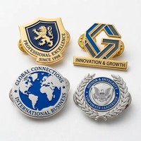 Badges en métal émaillé personnalisés avec logo d'entreprise, fabriqués en usine à Zhongshan depuis 9 ans, émail dur, cadeaux promotionnels de bureau