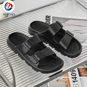 2024 mode chaude personnalisé oem logo liège hommes boucle sandales sandale <span class=keywords><strong>double</strong></span> boucle pantoufles - Product Image 4