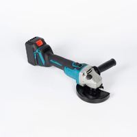 Meuleuse d'angle sans fil 125 mm en acier inoxydable, sans balais, à vitesse variable 10000 tr/min, avec interrupteur à gâchette et disque de meulage, pour usage industriel et bricolage