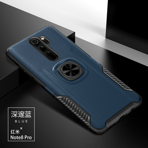 DIOUSI a prueba de golpes a prueba de la PC del TPU de <span class=keywords><strong>fibra</strong></span> de carbono anillo teléfono caso para RedMi Nota 9 8 Pro - Product Image 5