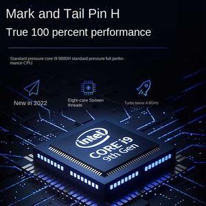 Intellili I9 9880H I7 9750H Xách Tay Văn Phòng Chơi Game Máy Tính Xách Tay Máy Tính Tùy Biến Mới Intel Bộ Vi Xử Lý Tiếng Anh Bàn Phím Kim Loại Cơ Thể - Product Image 2