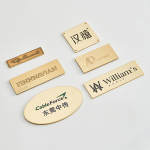 Tùy chỉnh khắc logo kim loại đồ nội thất thẻ dập nổi Antique Brass thương hiệu Kim Loại nhãn Tên tấm - Product Image 3