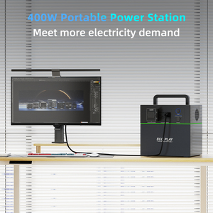 Ecoplay 400W Trạm điện di động 1305 WH up Pin 6000 + MPPT bảng điều khiển năng lượng mặt trời ứng dụng Nhà cung cấp dự phòng xe điện chúng tôi phiên bản - Product Image 5