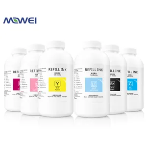 MWEI 1000ML DTG tekstil sublimasi tinta putih untuk Epson R1800 R1900 R2000 R3000 4000 7600 9600 4800 4880 7400 7450 pencetak