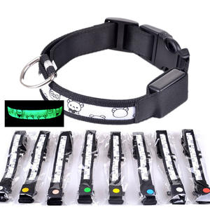 <span class=keywords><strong>Collar</strong></span> <span class=keywords><strong>LED</strong></span> con patrón de oso, <span class=keywords><strong>Collar</strong></span> nocturno, <span class=keywords><strong>Collar</strong></span> duradero para perros al aire libre, suministros para mascotas - Product Image 2
