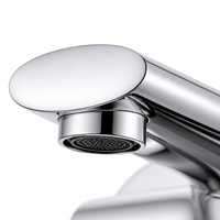 Robinet de bain mural en chrome poli avec mitigeur monocommande et inverseur pour eau chaude et froide